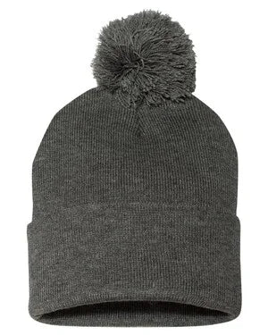 Personalized toque with pom pom