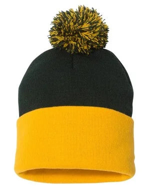 Personalized toque with pom pom