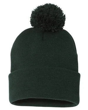 Personalized toque with pom pom