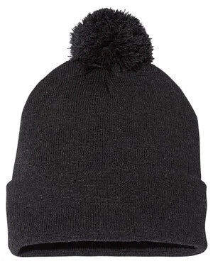 Personalized toque with pom pom