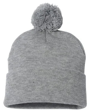 Personalized toque with pom pom