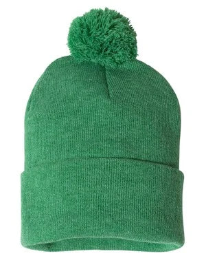Personalized toque with pom pom