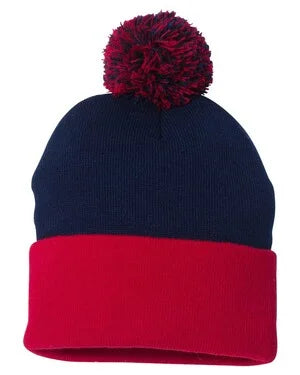 Personalized toque with pom pom