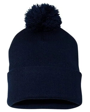 Personalized toque with pom pom