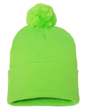 Personalized toque with pom pom