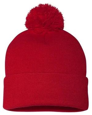 Personalized toque with pom pom