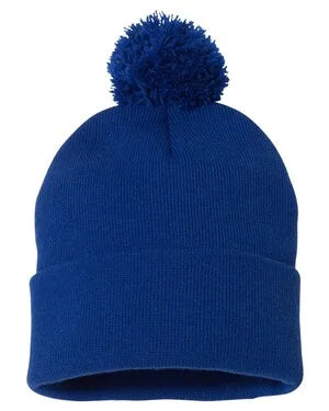 Personalized toque with pom pom