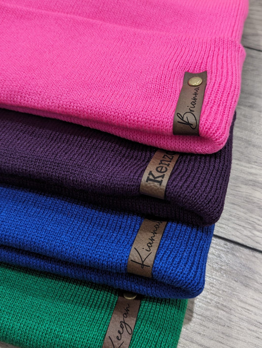 Personalized Winter Beanie without pompom
